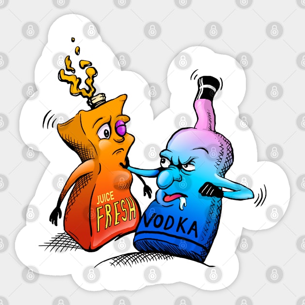 vodka Sticker by Rashcek